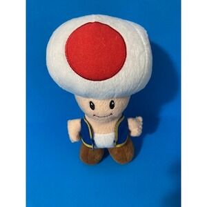 Super Mario Bros. Toad Plush Toy 8" (2010 Nintendo)